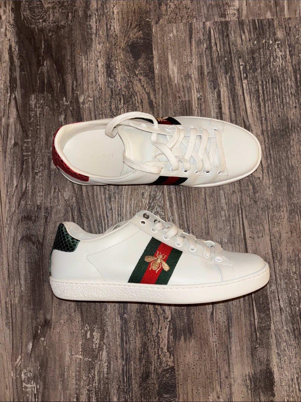 Women's Gucci Ace sneaker with bee - Picture 3 of 7